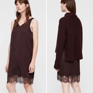 Allsaints Eloise lace slip dress